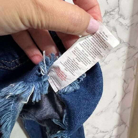 Pretty Little Thing Denim Cropped Jacket Size 10 - Picture 9 of 13